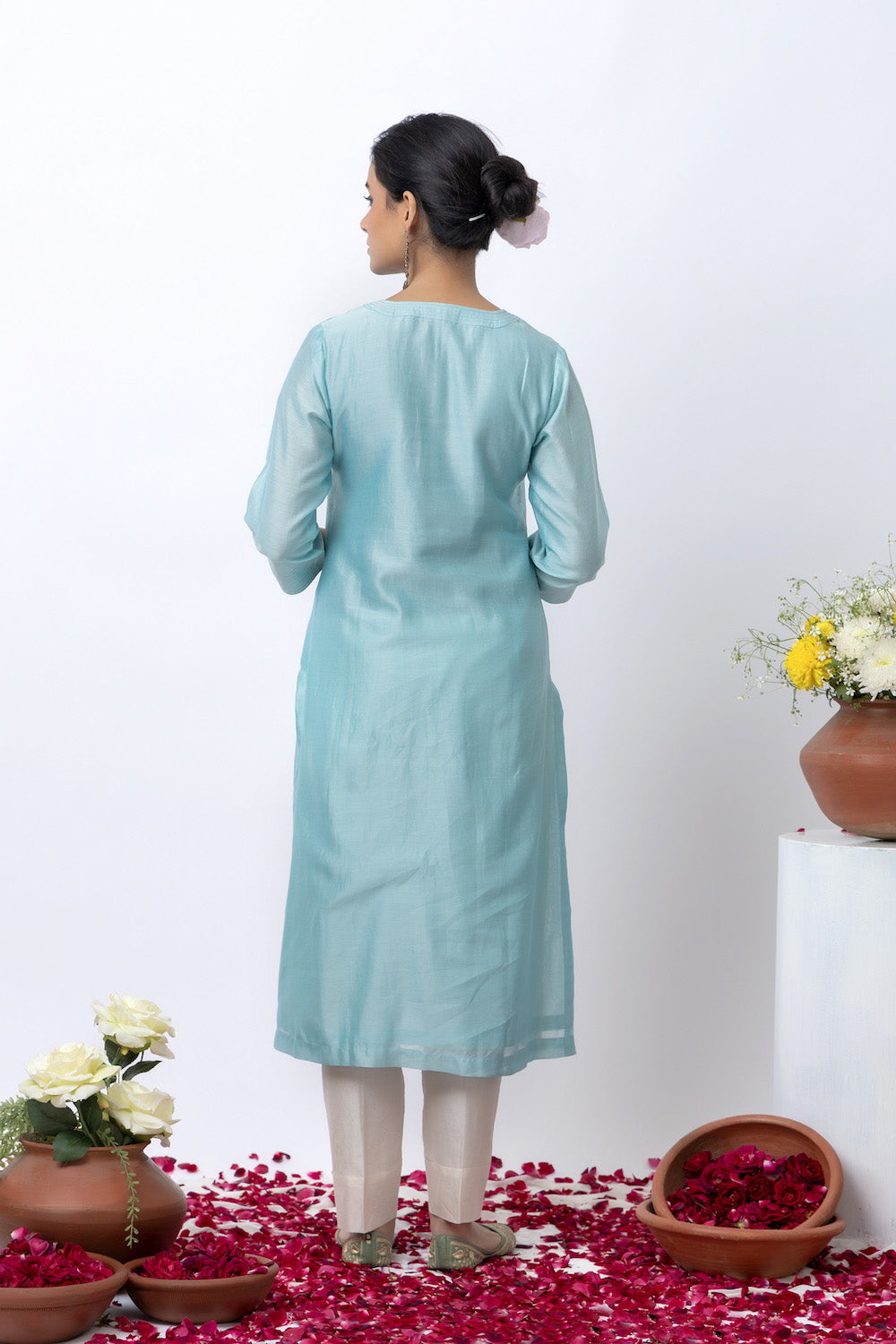 Grishm Blue Printed Kurta Set