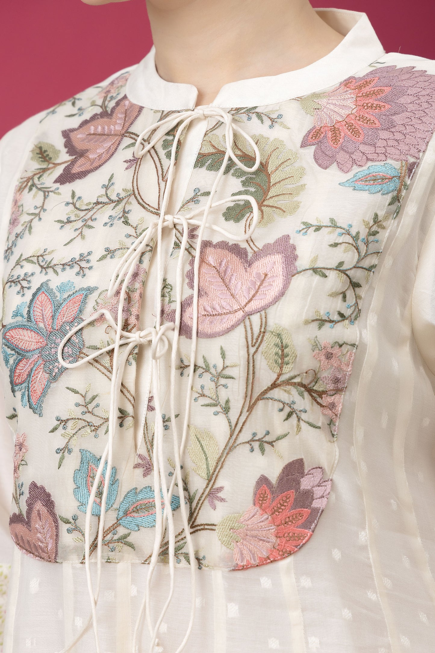 Anokhi Handwoven Banarasi Cutwork Kali Kurta