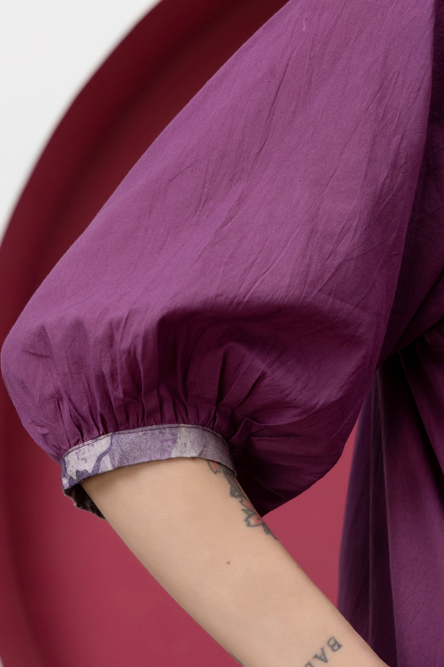 Kapaas Mauve Cotton Dress