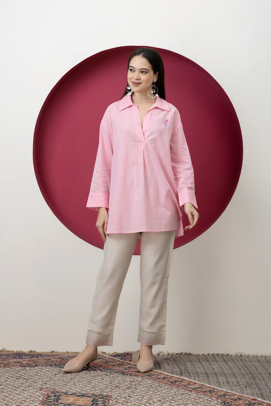 Kapaas Pink Cotton Tunic