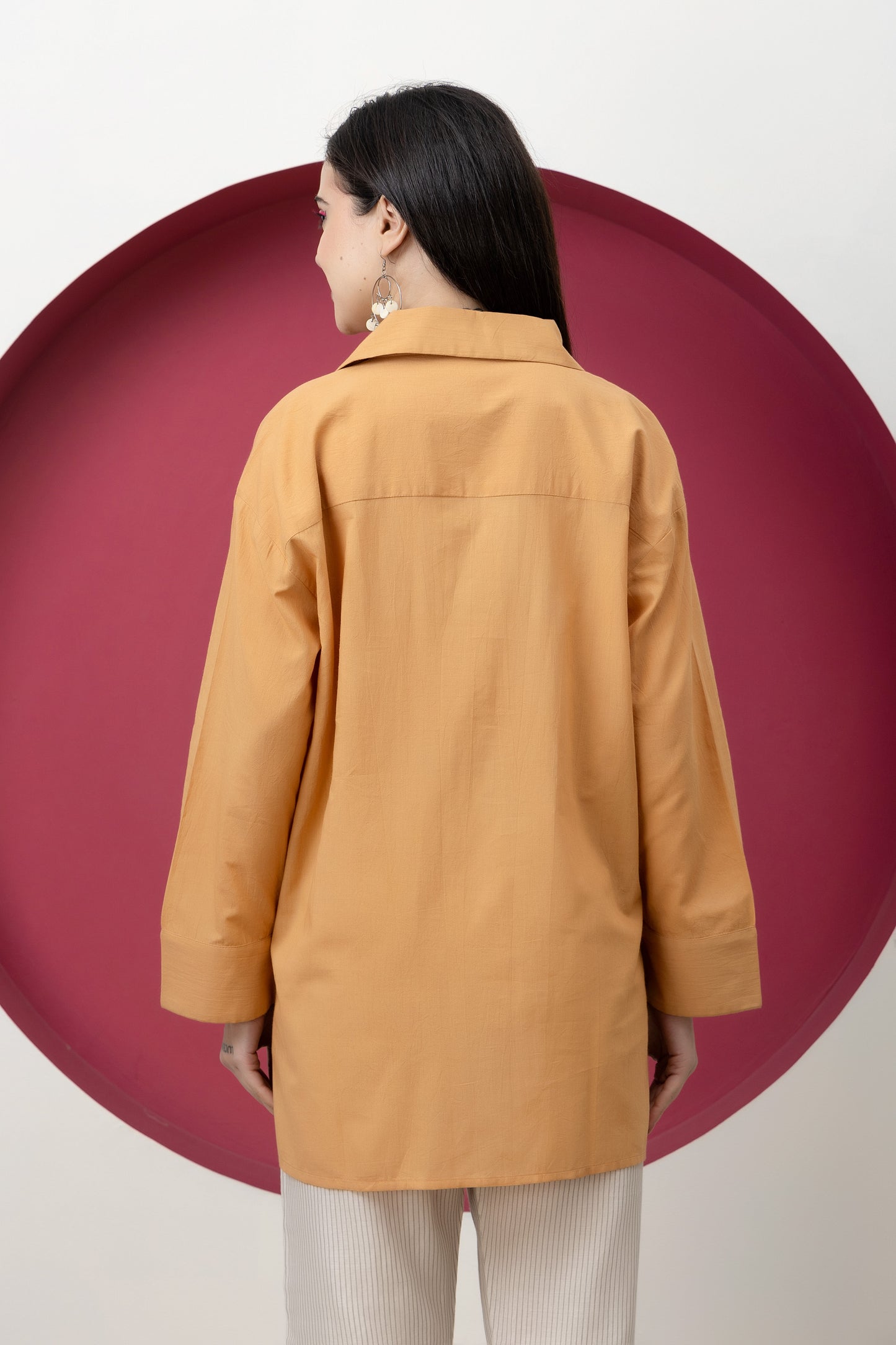 Kapaas Mustard Cotton Tunic