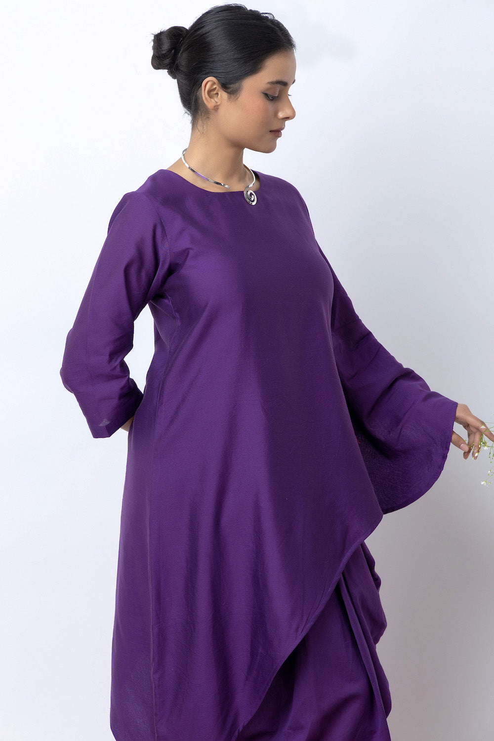 Grishm Purple Skirt Set