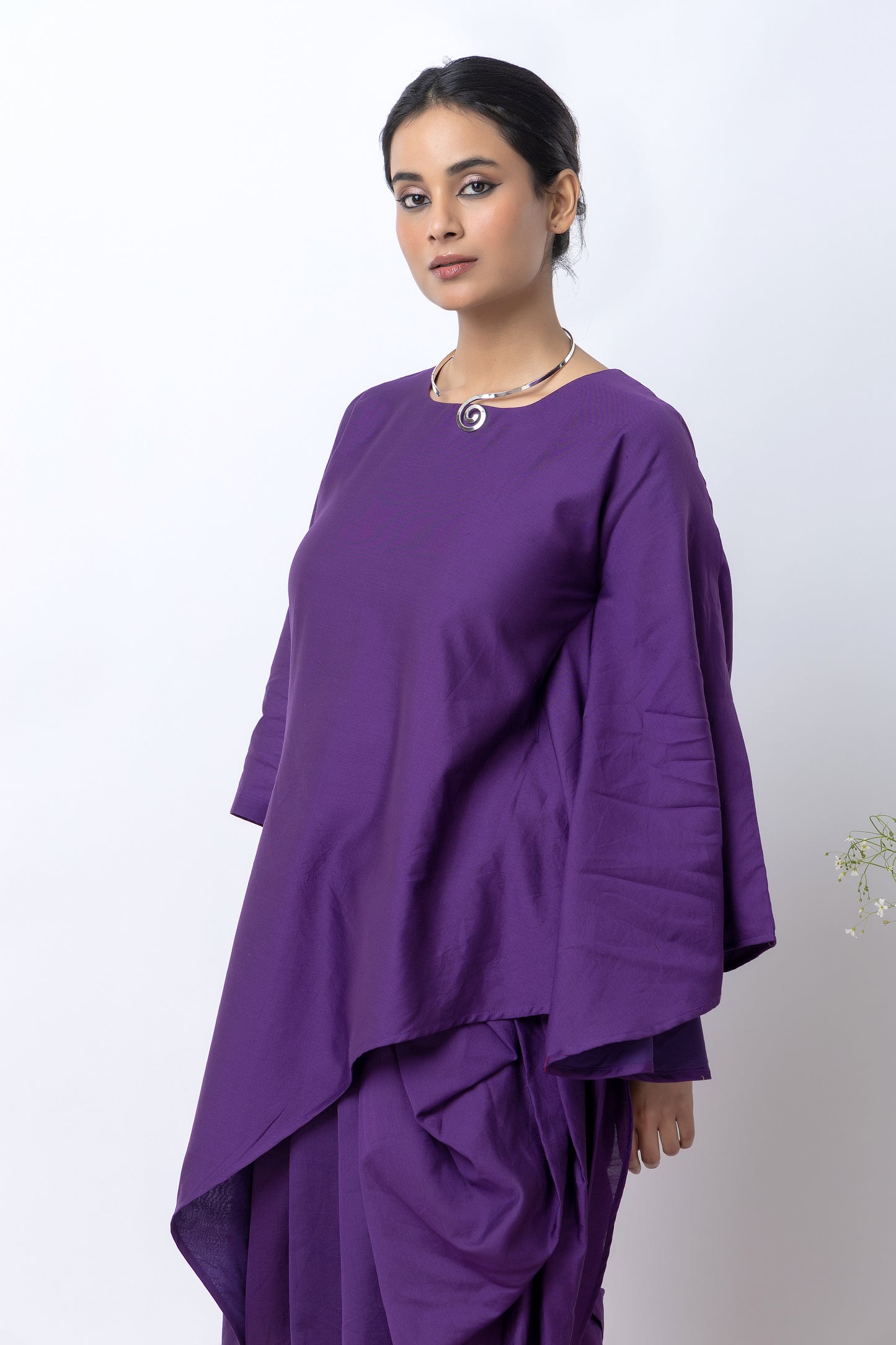 Grishm Purple Skirt Set