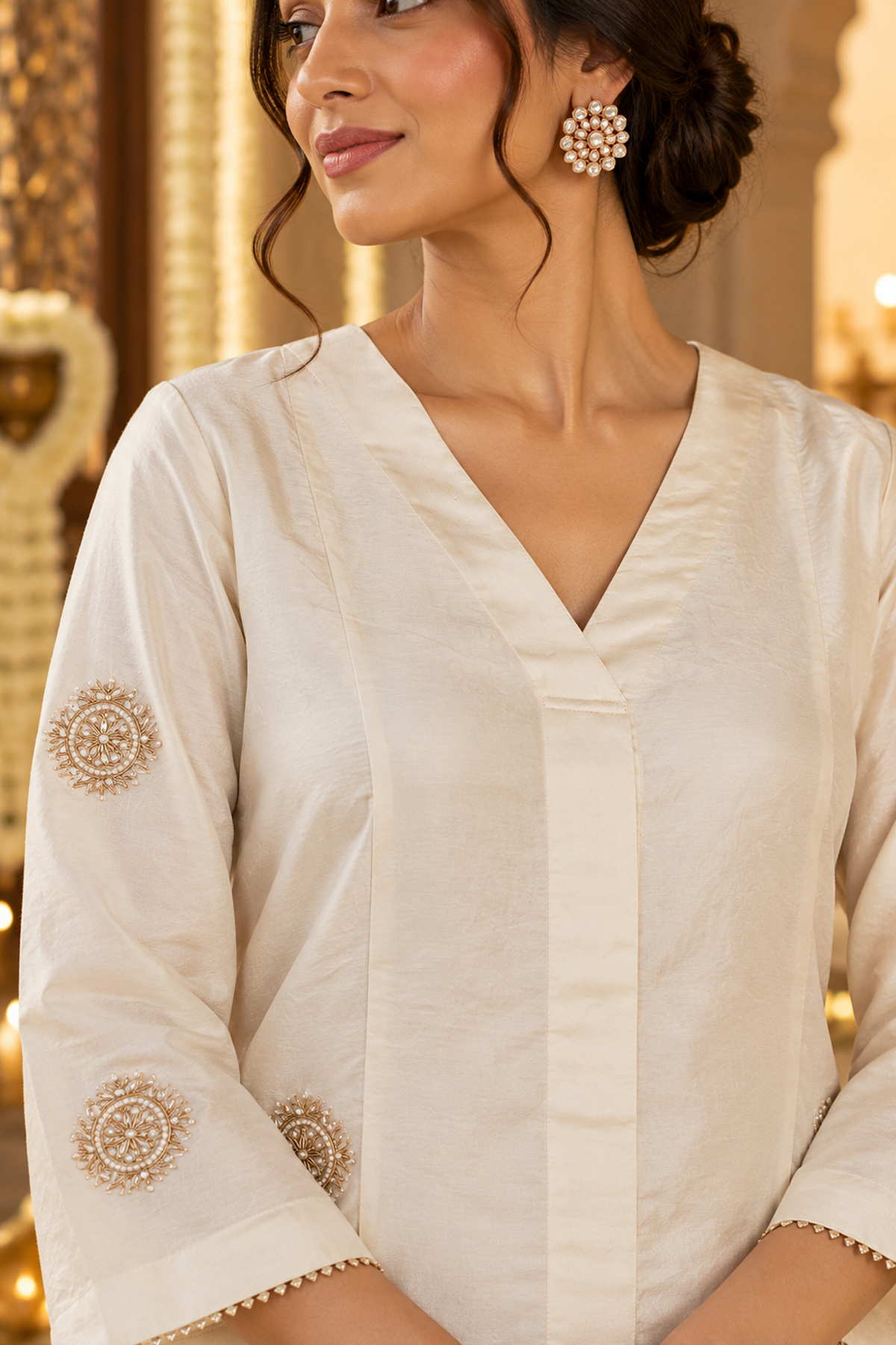 The Timeless Classic, Ivory, Pearl and Antique Gold