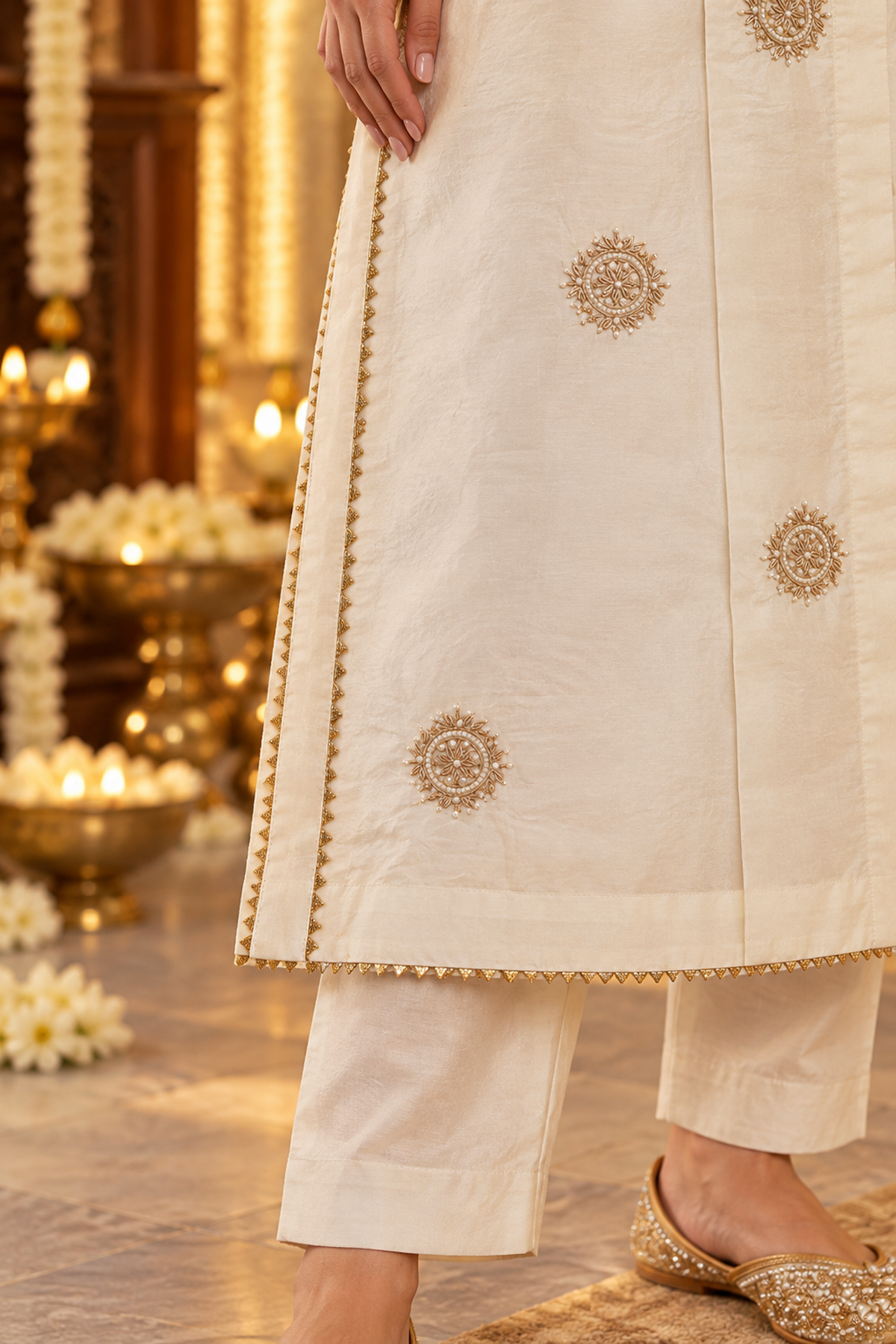 The Timeless Classic, Ivory, Pearl and Antique Gold