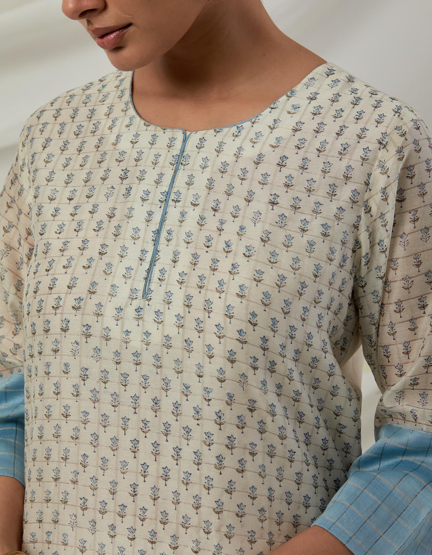 Rit Blue Printed Kurta Set