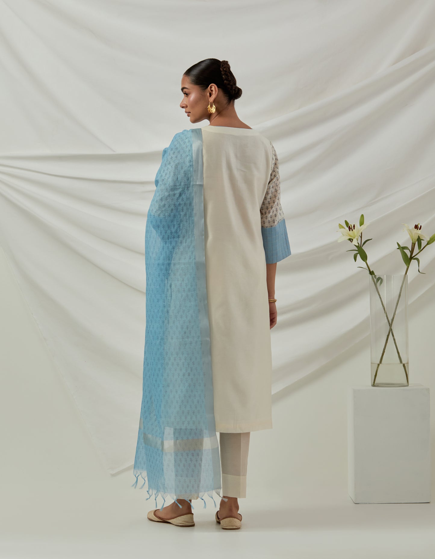 Rit Blue Printed Kurta Set