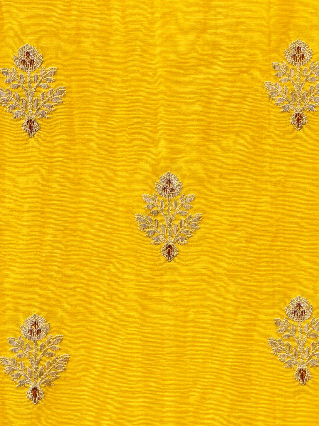 Silks of India Yellow Brocade Pants