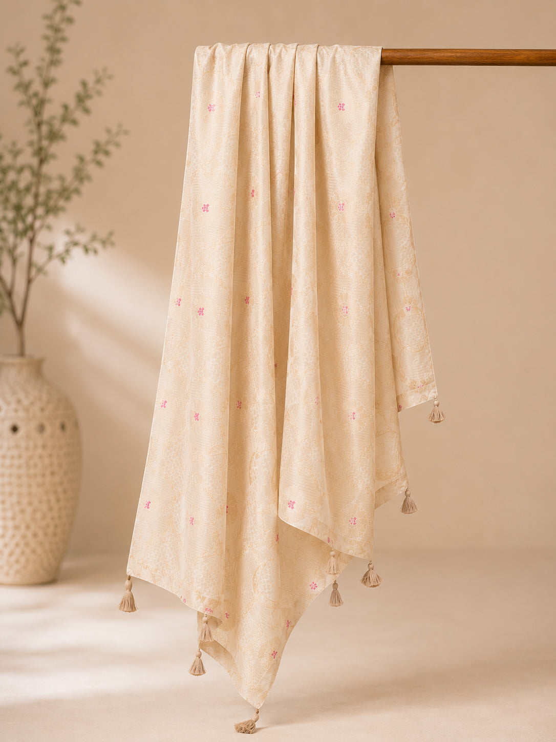 Silks of India Handwoven Brocade Dupatta