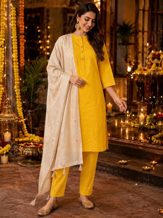 Silks of India Handwoven Brocade Dupatta
