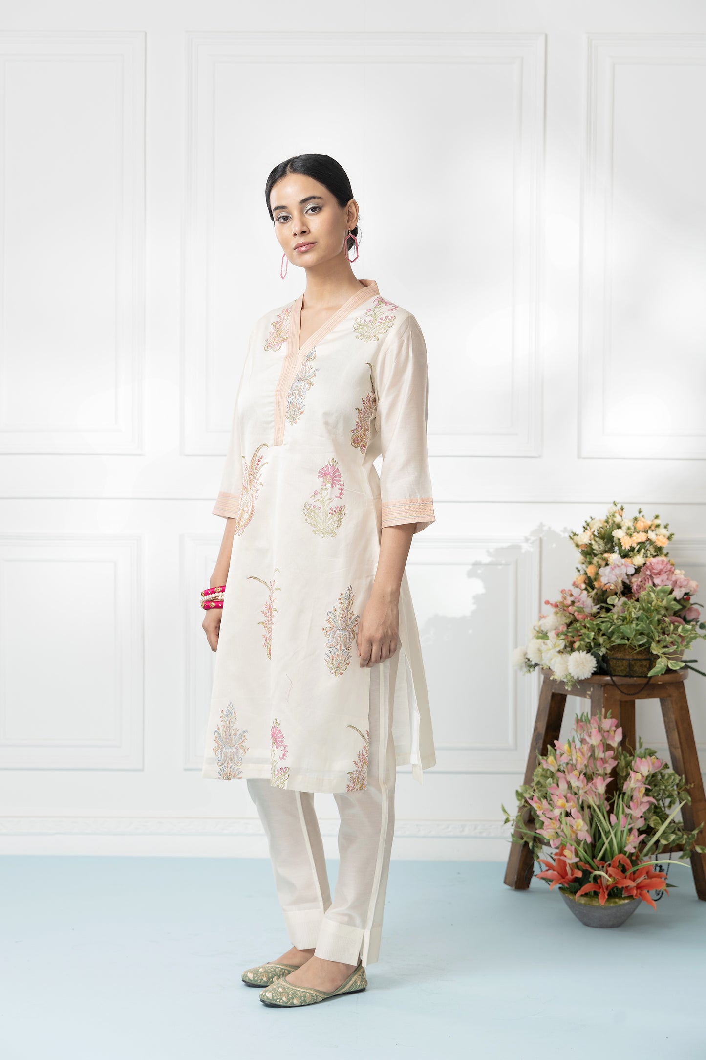 Sorbet Short Printed Kurta Set