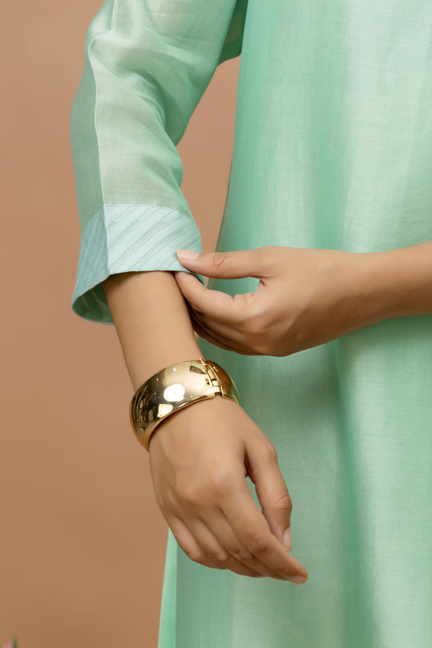 Rozanna Mint Green Chanderi Kurta